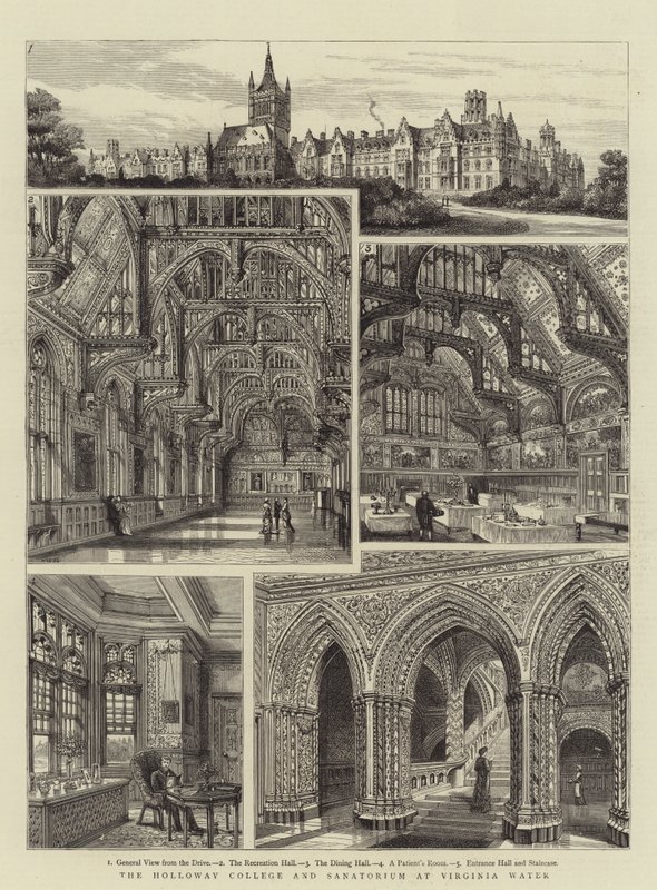 A Holloway College és szanatórium a Virginia Water-ben alkotó: Henry William Brewer