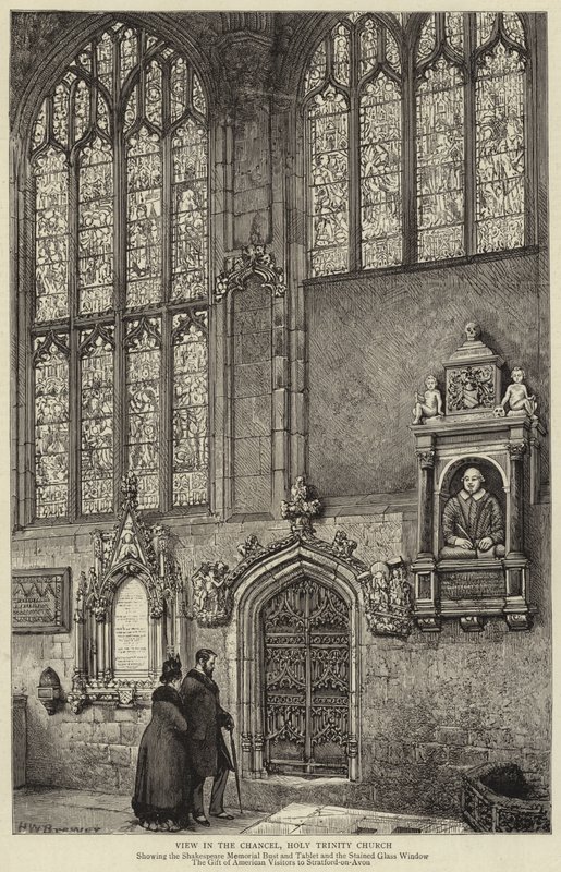 Kilátás a kancellára, a Szentháromság-templomra alkotó: Henry William Brewer