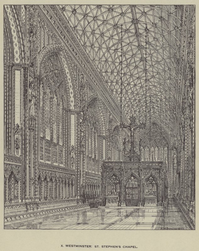 Westminster, Szent István kápolna alkotó: Henry William Brewer