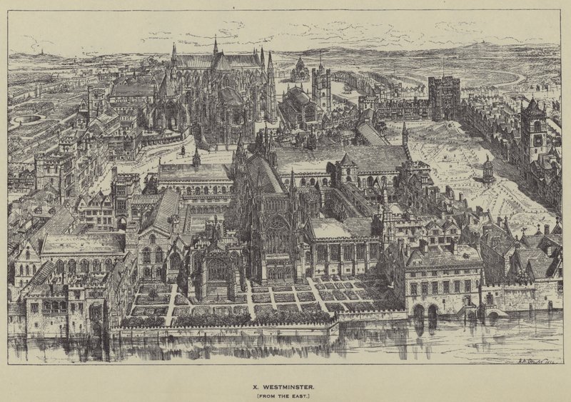 Westminster, keletről alkotó: Henry William Brewer