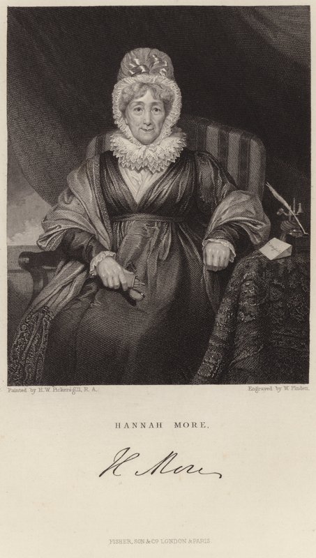 Hannah More portréja alkotó: Henry William Pickersgill