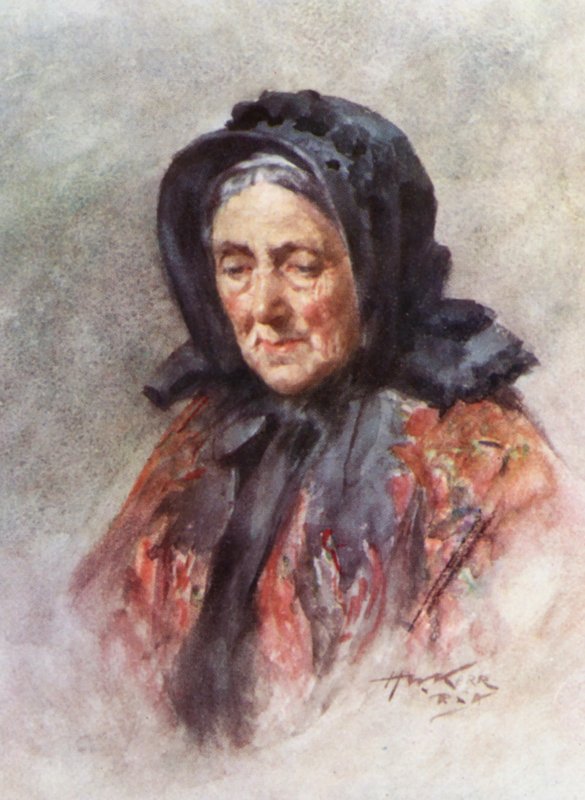 A plébánia évkönyvei: Az öreg felesége (színes litó) alkotó: Henry Wright Kerr