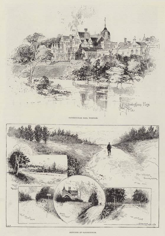 Sandringham vázlatai alkotó: Herbert Railton