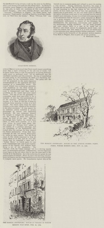 Rossini centenárium alkotó: Herbert Railton