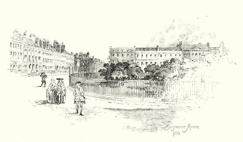 Grosvenor Square, London alkotó: Herbert (after) Railton