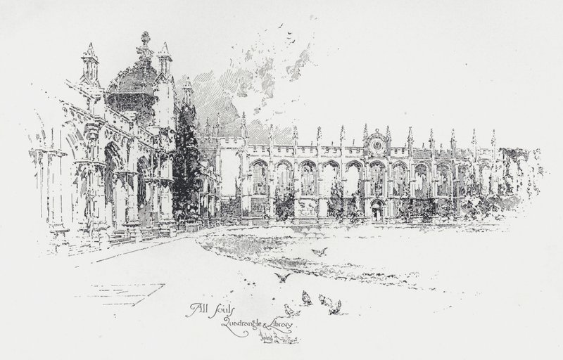 Négyszög és könyvtár, All Souls