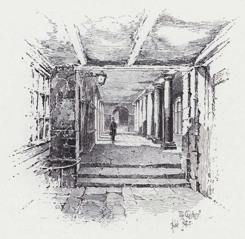 The Cloisters (metszet) alkotó: Herbert (after) Railton