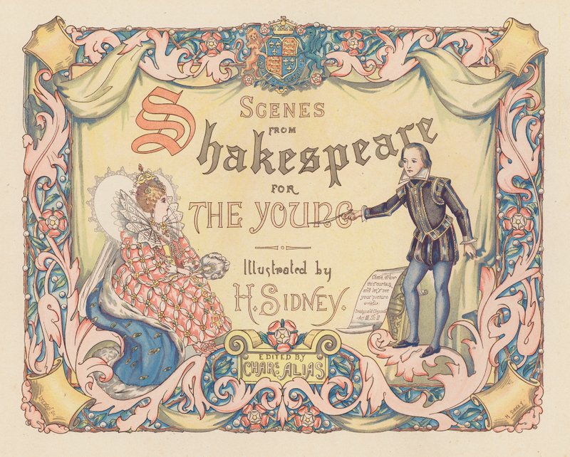 Címlapillusztráció a Scenes from Shakespeare for the Younghoz (színes litográfia) alkotó: Herbert (after) Sidney