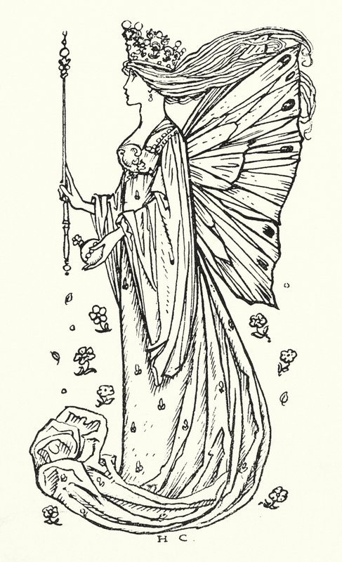 A tündérkirálynő dala (metszet) alkotó: Herbert Cole