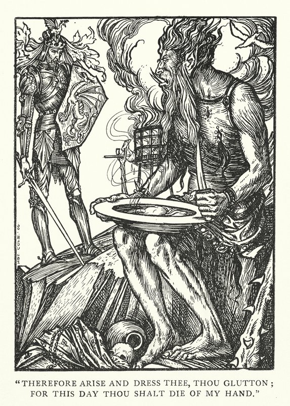 A Szent Mihály óriás (metszet) alkotó: Herbert Cole