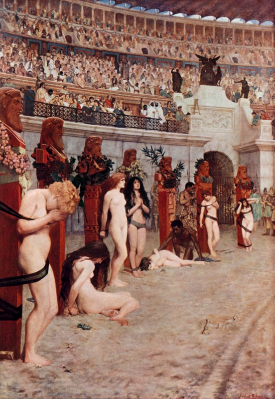 Christian Vissza az oroszlánokhoz alkotó: Herbert Gustave Schmalz