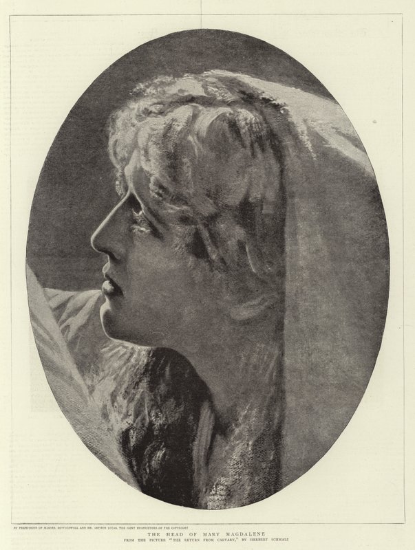 Mária Magdolna feje alkotó: Herbert Gustave Schmalz