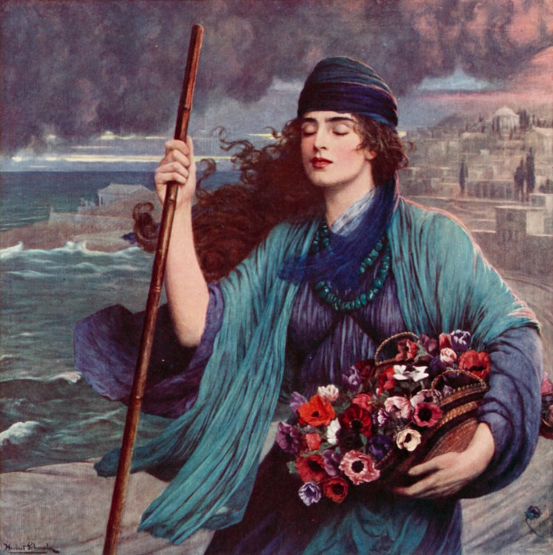 Nydia, a pompeii vak lány alkotó: Herbert Gustave after Schmalz