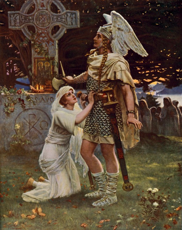 Sir Galahad alkotó: Herbert Gustave after Schmalz