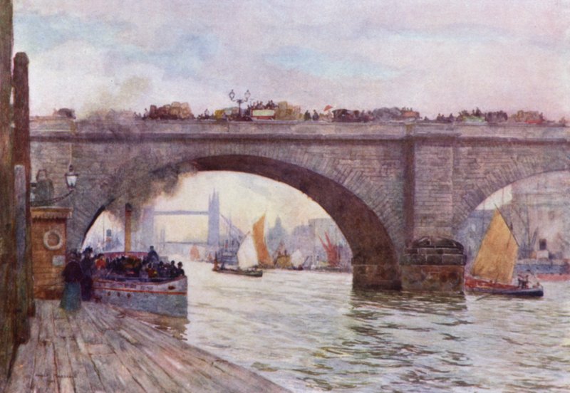 A londoni híd íve (színes litó) alkotó: Herbert Menzies (after) Marshall