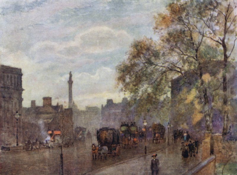 A Corner of Richmond Terrace felől (színes litó) alkotó: Herbert Menzies (after) Marshall