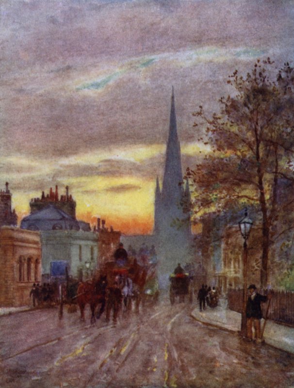 Grosvenor Road, Pimlico (színes litó) alkotó: Herbert Menzies (after) Marshall