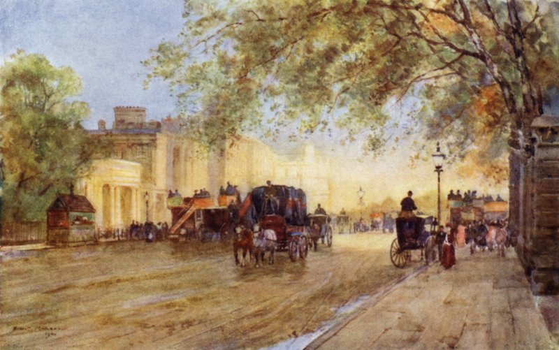 Hyde Park Corner (színes litho) alkotó: Herbert Menzies (after) Marshall