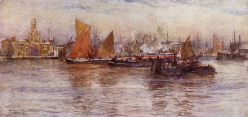 Limehouse Reach (színes litó) alkotó: Herbert Menzies (after) Marshall