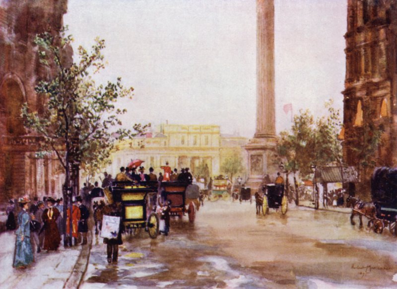 Northumberland Avenue (színes litó) alkotó: Herbert Menzies (after) Marshall