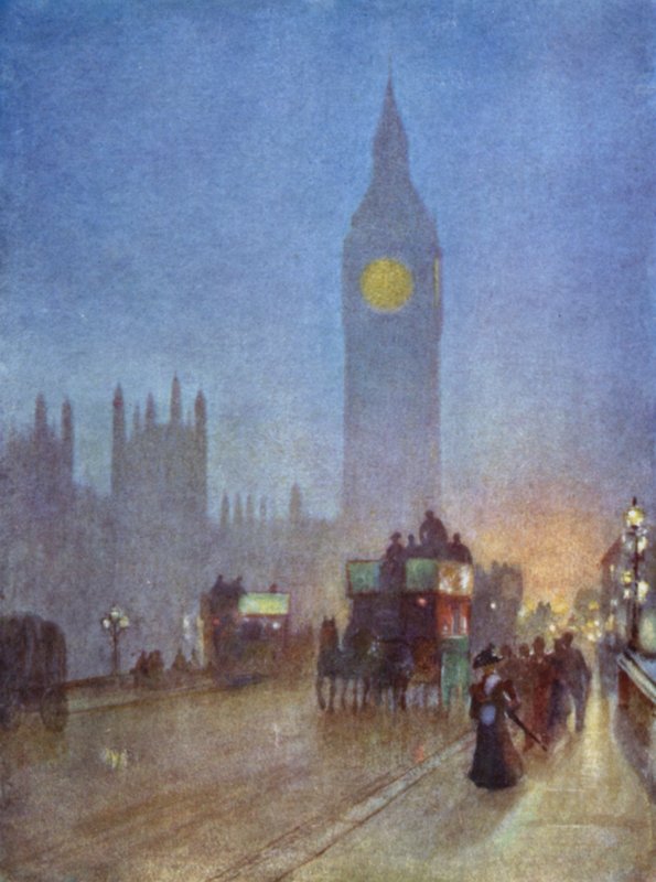 A Westminster hídon (színes litó) alkotó: Herbert Menzies (after) Marshall