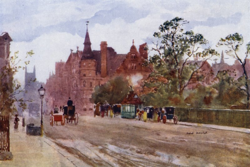 Pont Street, Chelsea (színes litó) alkotó: Herbert Menzies (after) Marshall