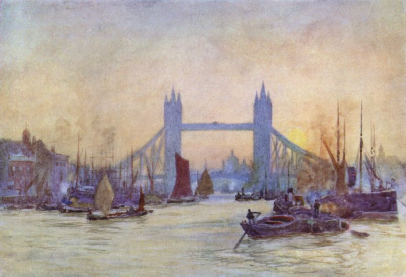 A vízi út Londonba (színes litó) alkotó: Herbert Menzies (after) Marshall