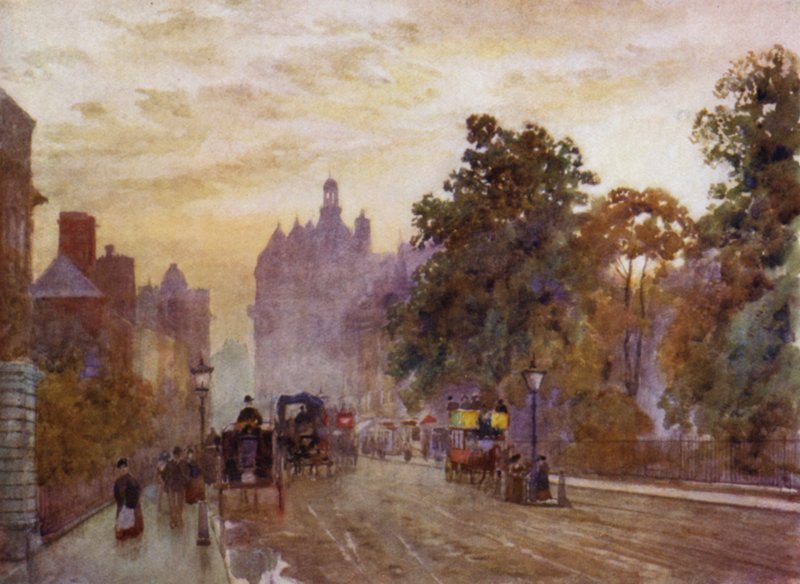 A Hyde Park Cornertől nyugatra (színes litó) alkotó: Herbert Menzies (after) Marshall