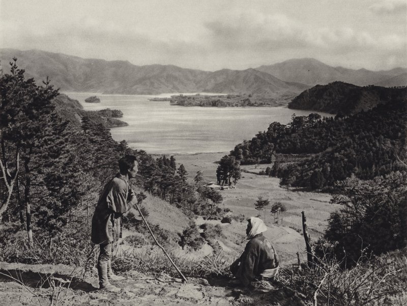 Japán az 1920-as években: Kawaguchi-tó (f/w fotó) alkotó: Herbert Ponting
