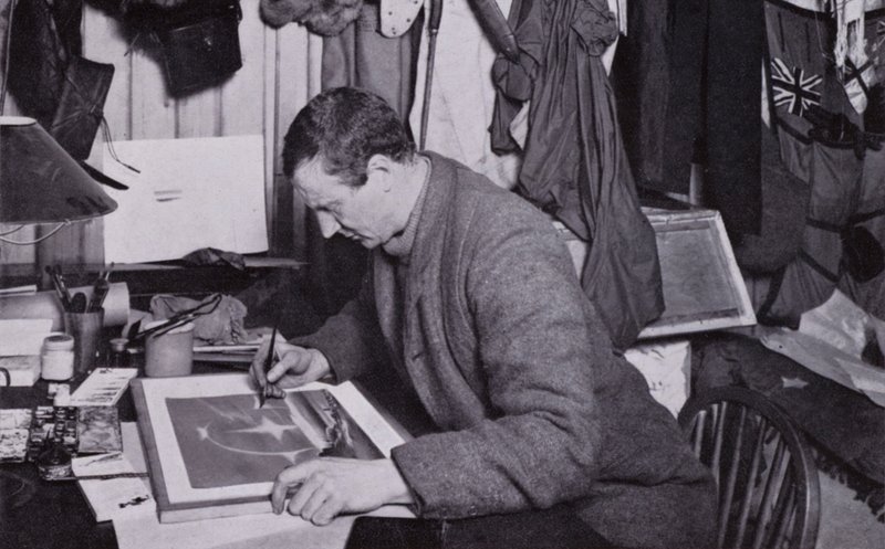 "Wilsonnak, mint művésznek kárpótlás járt" (f/w fotó) alkotó: Herbert Ponting