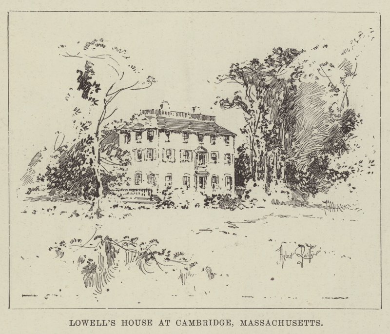 Lowell háza Cambridge-ben, Massachusettsben alkotó: Herbert Railton