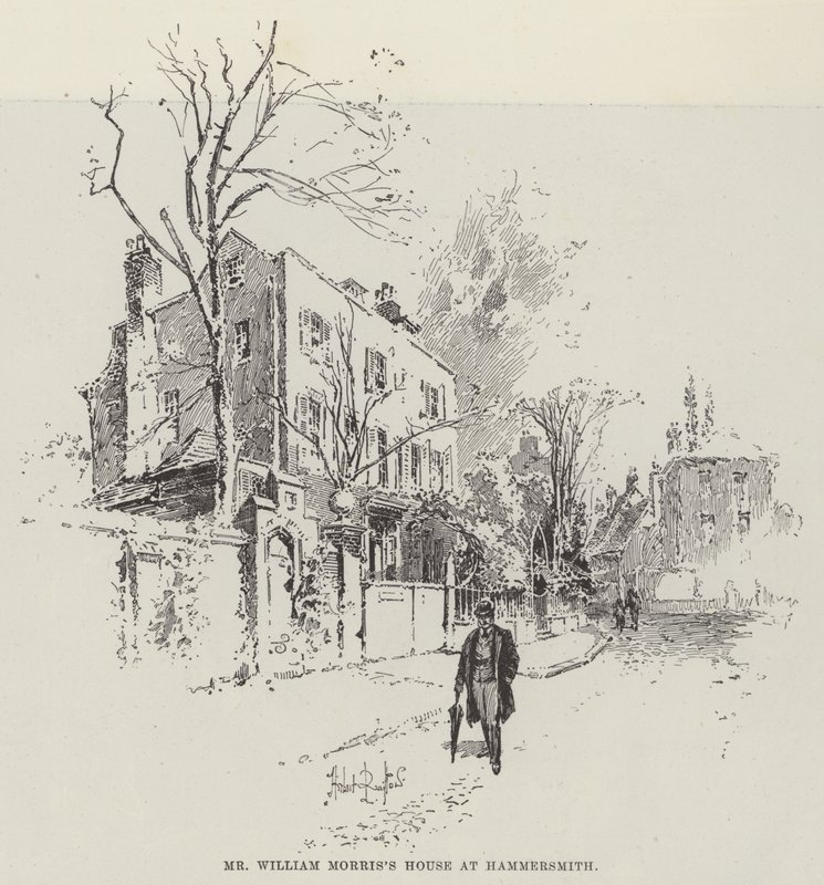 William Morris úr háza Hammersmithben alkotó: Herbert Railton