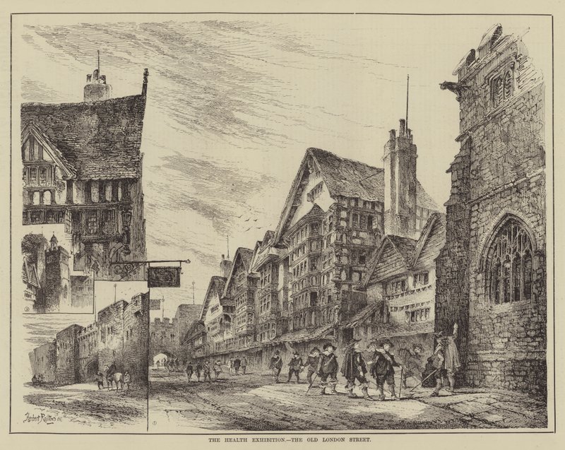 Az Egészségügyi Kiállítás, az Old London Street alkotó: Herbert Railton