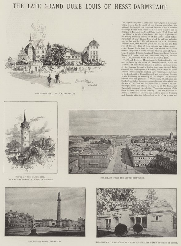 Lajos néhai Hesse-Darmstadt nagyhercege alkotó: Herbert Railton