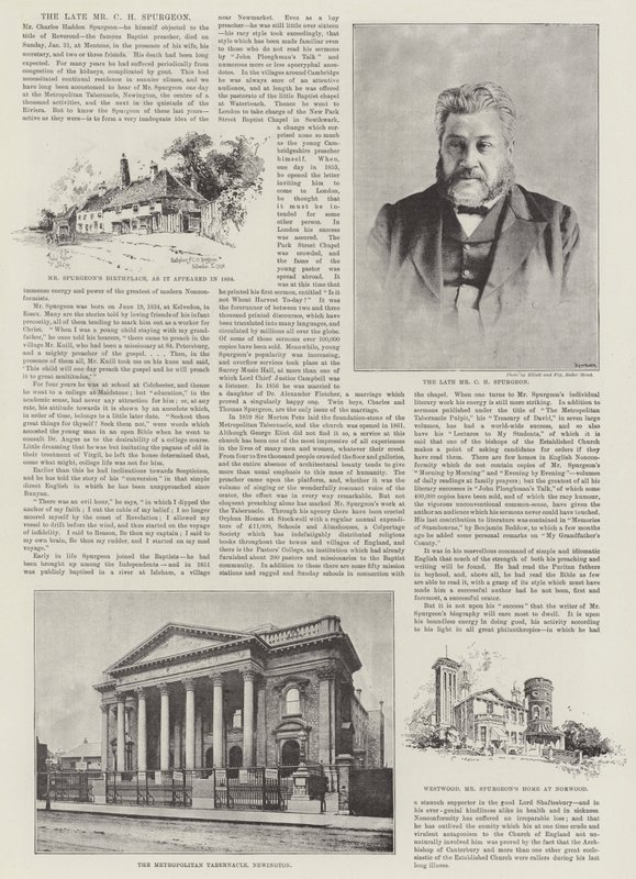 A néhai Mr. C. H. Spurgeon alkotó: Herbert Railton