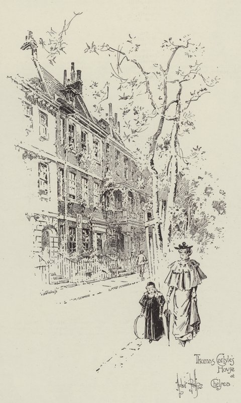 Thomas Carlyle háza a Chelsea-ben alkotó: Herbert Railton