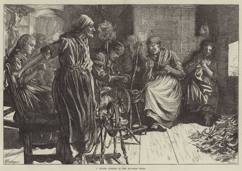 Egy téli este a bajor Tirolban alkotó: Herman Gustave Herkomer