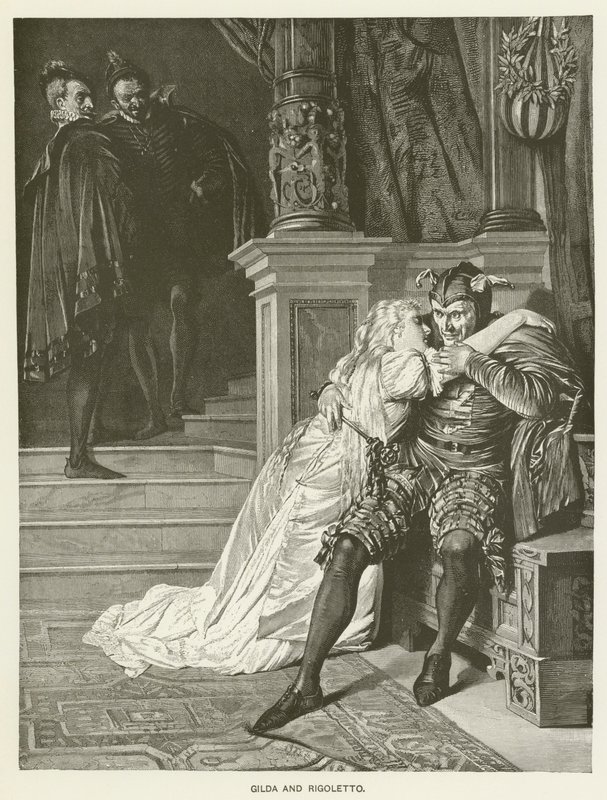 Gilda és Rigoletto alkotó: Hermann Kaulbach