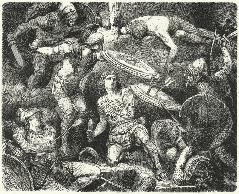 Nagy Sándor élete veszélyben alkotó: Hermann Vogel