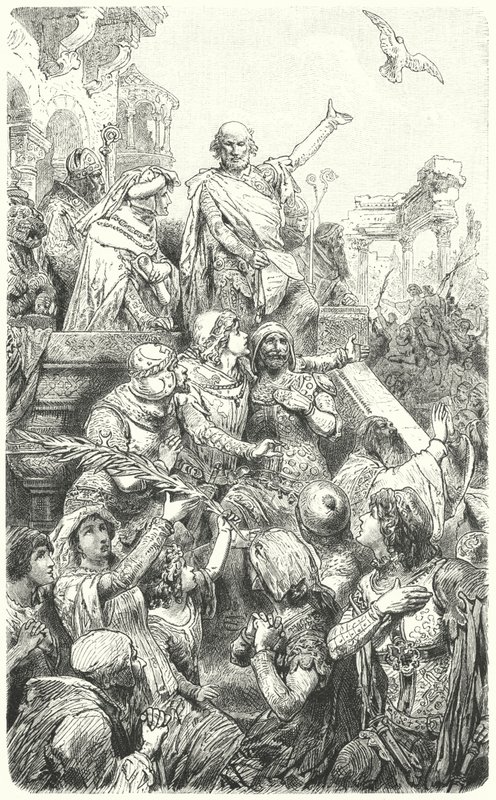 A Cola di Rienzo új alkotmányt ad Róma népének, 1347-ben alkotó: Hermann Vogel