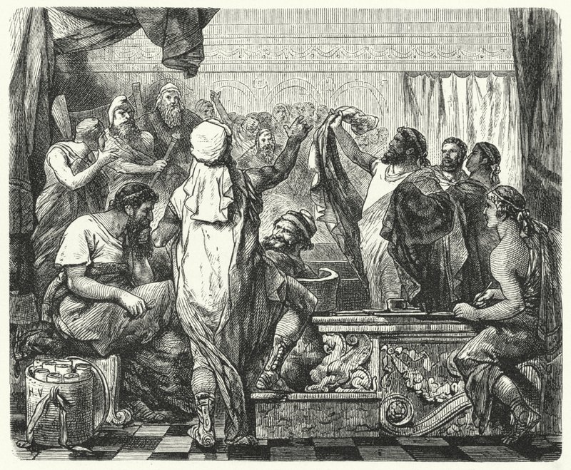 Fabius Maximus hadat üzen a karthágóiaknak, ie 218 alkotó: Hermann Vogel