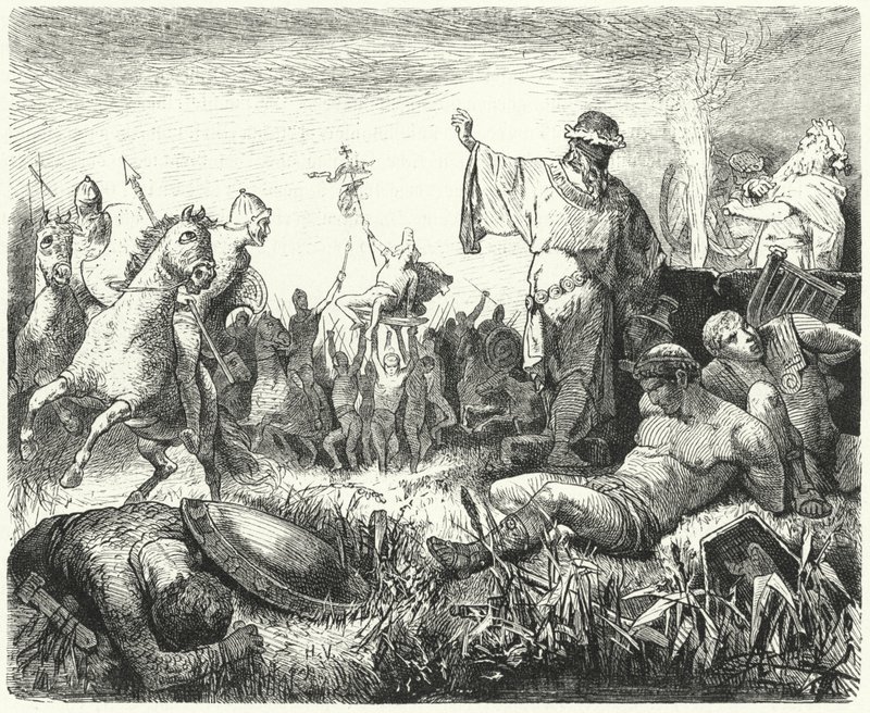 Pártusok győzelmet ünnepelnek alkotó: Hermann Vogel