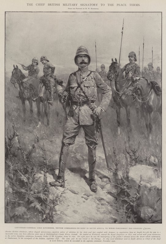 A békefeltételek legfőbb brit katonai aláírója alkotó: Hermanus Willem Koekkoek