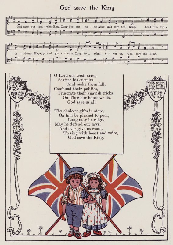 God Save The King (színes litó) alkotó: Hilda Broughton