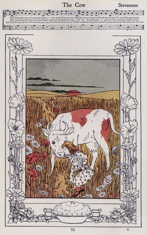 A tehén (színes litó) alkotó: Hilda Broughton