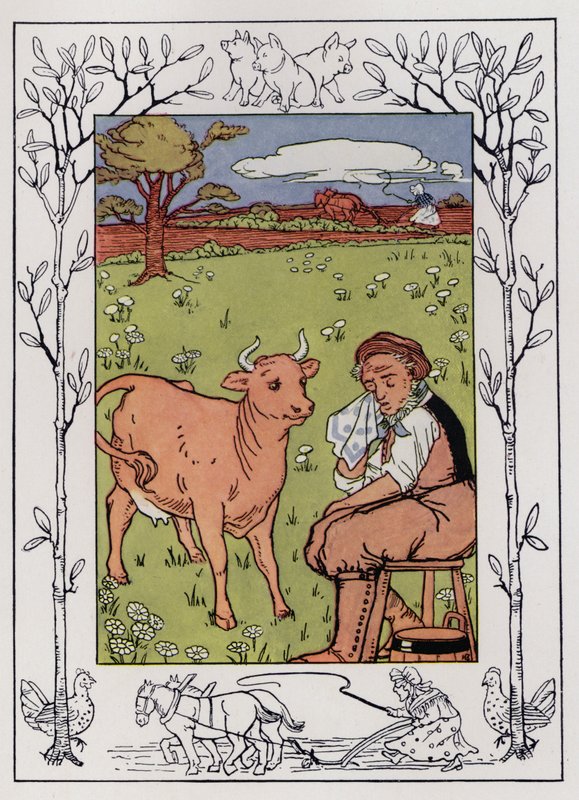 Az öreg és a felesége (színes litó) alkotó: Hilda Broughton