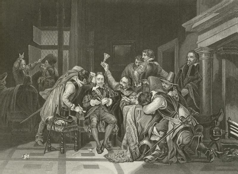 Első Károly az őrszobában alkotó: Hippolyte Delaroche