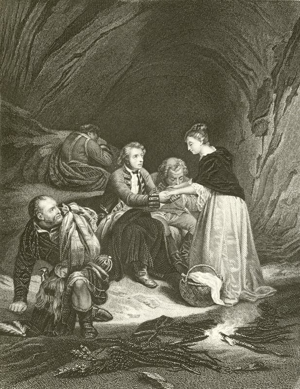Charles Edward (a trónkövetelő) és Flora Macdonald alkotó: Hippolyte Delaroche