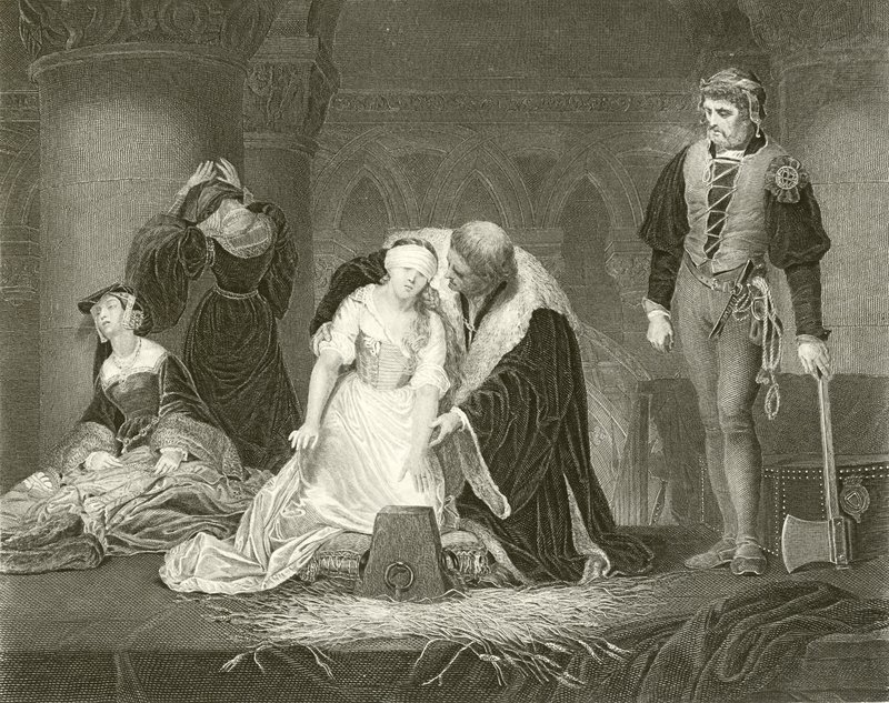 Lady Jane Grey kivégzése alkotó: Hippolyte Delaroche