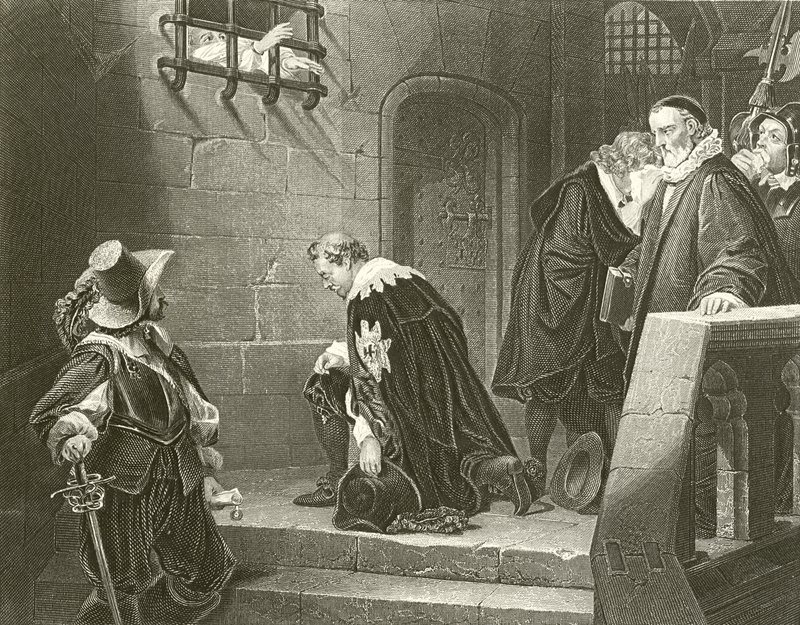 Strafford grófja kivégzésre készül alkotó: Hippolyte Delaroche